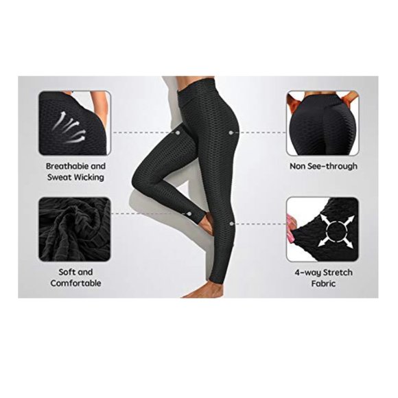 Locaro Textured Yoga Pants - Picture 4 of 4